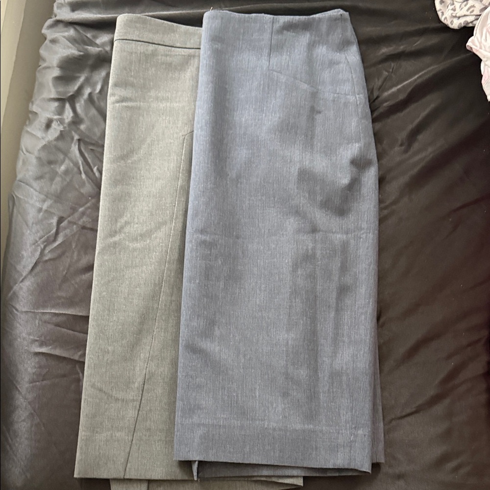 Elegant The Limited Gray and Blue Women's Skirt Set